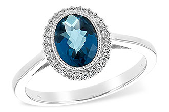 A244-10297: LDS RG 1.27 LONDON BLUE TOPAZ 1.42 TGW