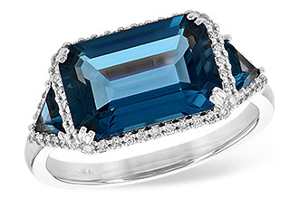 A245-02133: LDS RG 4.60 TW LONDON BLUE TOPAZ 4.82 TGW (12x8MM)