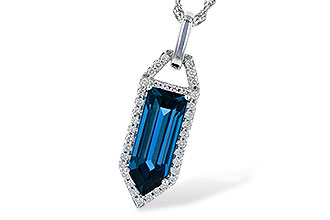 A327-74824: NECK 2.95 LONDON BLUE TOPAZ 3.12 TGW