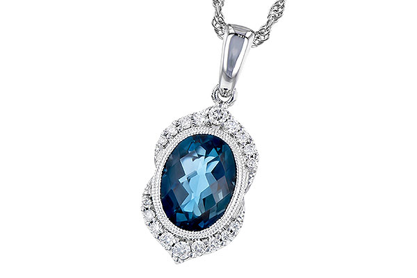 B327-81251: NECK 1.96 LONDON BLUE TOPAZ 2.10 TGW