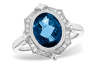 C245-07560: LDS RG 3.00 LONDON BLUE TOPAZ 3.16 TGW