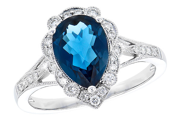 C327-79442: LDS RG 2.25 LONDON BLUE TOPAZ 2.47 TGW