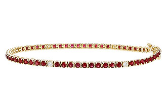 D329-55815: BRACELET 3.04 RUBY 3.29 TGW (7")