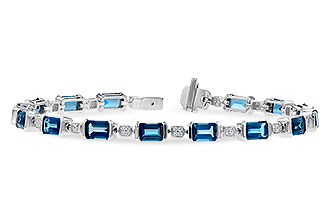 E327-74860: BRACELET 7.90 LONDON BLUE TOPAZ 8.13 TGW