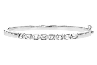 E328-66687: BANGLE 2.00 TW EMERALD CUTS