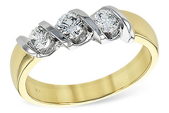 F147-79378: LDS WED RING .20 BR .50 TW