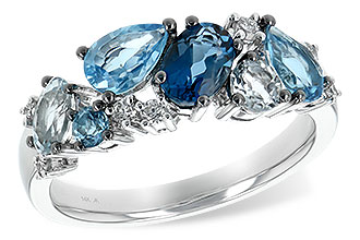 F244-09451: LDS RG 2.05 BLUE TOPAZ 2.16 TGW