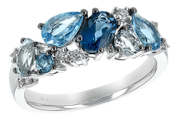 F244-09451: LDS RG 2.05 BLUE TOPAZ 2.16 TGW