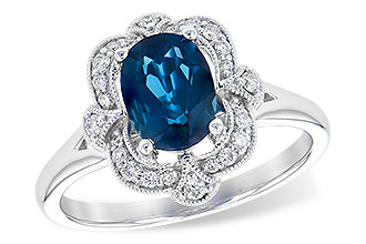 F327-79396: LDS RG 1.35 LONDON BLUE TOPAZ 1.50 TGW