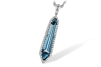G245-00333: NECK 3.47 LONDON BLUE TOPAZ 3.70 TGW