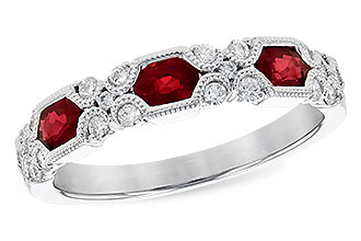 G327-76651: LDS WED RG .74 RUBY 1.00 TGW (4x3MM RUBY)