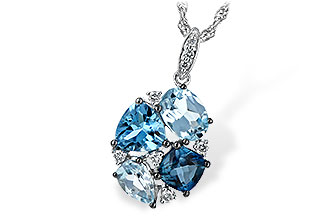 H244-10278: NECK 2.60 BLUE TOPAZ 2.70 TGW