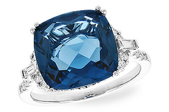H328-67623: LDS RG 9.00 LONDON BLUE TOPAZ 9.25 TGW (12MM LBT)