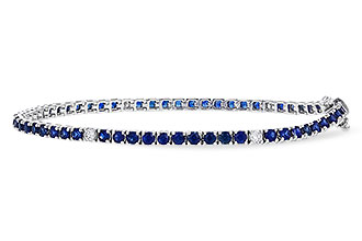 H329-55796: BRACELET 3.27 TW SAPP 3.52 TGW (7")