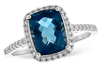 K244-17623: LDS RG 2.42 LONDON BLUE TOPAZ 2.62 TGW