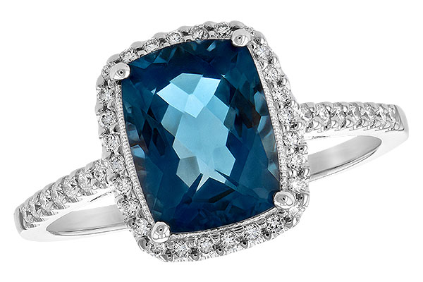 K244-17623: LDS RG 2.42 LONDON BLUE TOPAZ 2.62 TGW