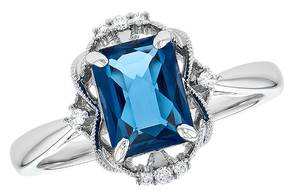 K327-75760: LDS RG 1.70 LONDON BLUE TOPAZ 1.76 TGW