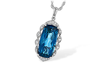 L245-01187: NECK 6.70 LONDON BLUE TOPAZ 6.81 TGW