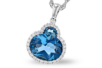 L327-79441: NECK 2.86 LONDON BLUE TOPAZ 3.00 TGW (10X8 OVAL)