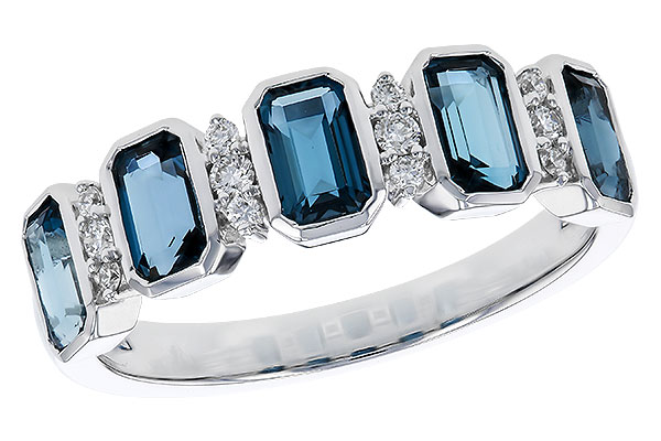 L329-57578: LDS RG 1.46 TW LONDON BLUE TOPAZ 1.58 TGW