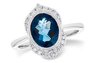 M327-80332: LDS RG 1.86 LONDON BLUE TOPAZ 2.00 TGW