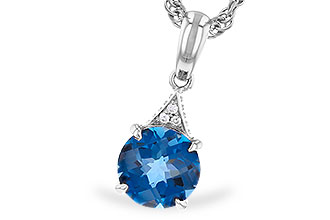 M328-68487: NECK 1.60 LONDON BLUE TOPAZ 1.61 TGW (7MM RD)