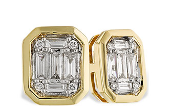 M328-70332: EARRINGS .24 BAG .28 TW